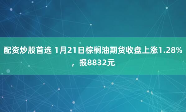 配资炒股首选 1月21日棕榈油期货收盘上涨1.28%，报8832元